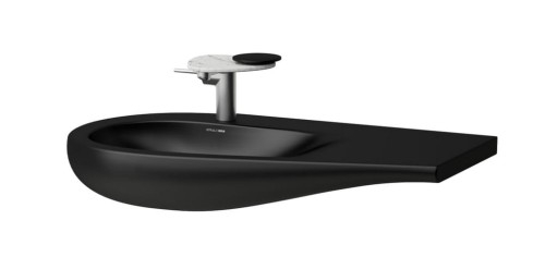 Laufen ILBAGNOALESSI ONE 90x50 mosdó matt fekete H8149757161041