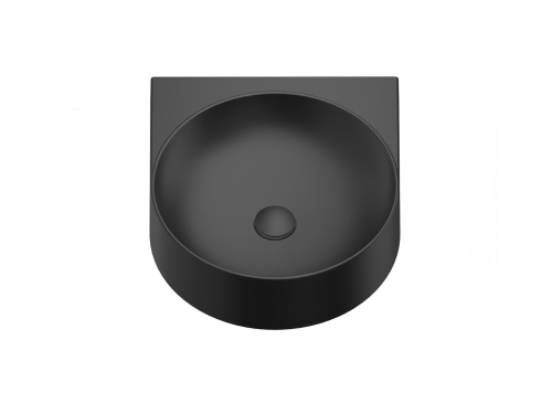 Ravak Yard 40 cm kerámia mosdó csaplyuk nélkül, matt fekete XJX0D040000