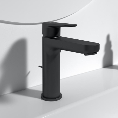 Ideal Standard Cerafine O mosdó csaptelep leeresztővel 120 mm, silk black BC699XG