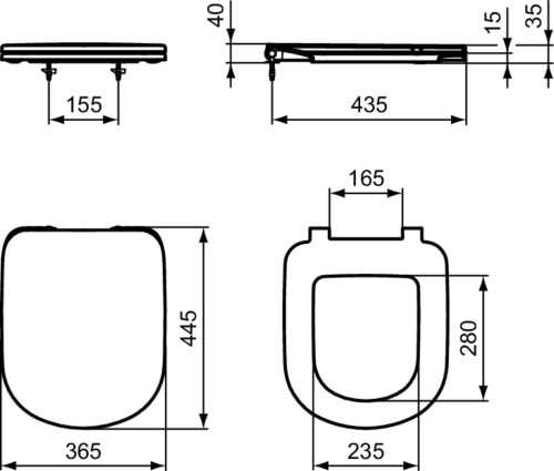 Ideal Standard I.Life A wc ülőke T467801
