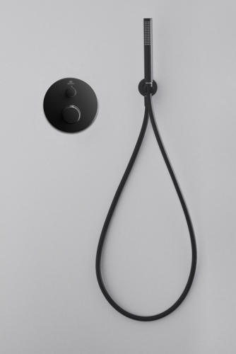Ideal Standard Ceratherm T100 egy funkciós termosztátos falsík alatti csaptelep, silk black A5813XG
