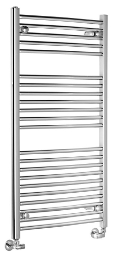 Sapho AQUALINE ALYA 600x1110 mm íves fürdőszobai radiátor, króm LLC202