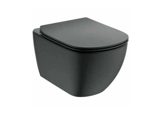 Ideal Standard Tesi Aquablade fali wc, silk black T0079V3