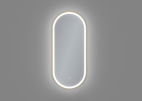 AREZZO design ovális 40x90 cm okos LED tükör, arany AR-3056