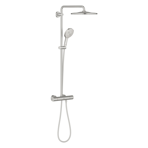 Grohe Rainshower SmartActive 310 termosztátos zuhanyrendszer, SuperSteel 26836DC0
