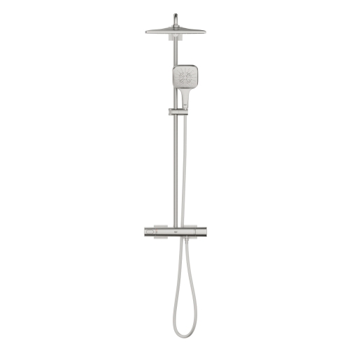 Grohe Rainshower SmartActive 310 Cube termosztátos zuhanyrendszer, SuperSteel 26837DC0