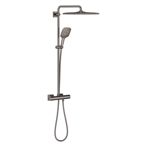 Grohe Rainshower SmartActive 310 Cube termosztátos zuhanyrendszer, Hard Graphite 26837A00