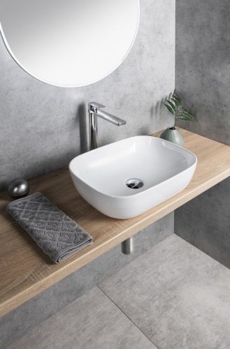 Sapho AQUALINE 46x34 cm kerámiamosdó, fehér 46341
