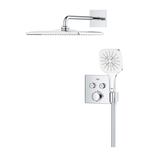 Grohe Precision SmartControl falsík alatti zuhanyrendszer Vitalio Rain Mono 310 Cube fejzuhannyal 34876000