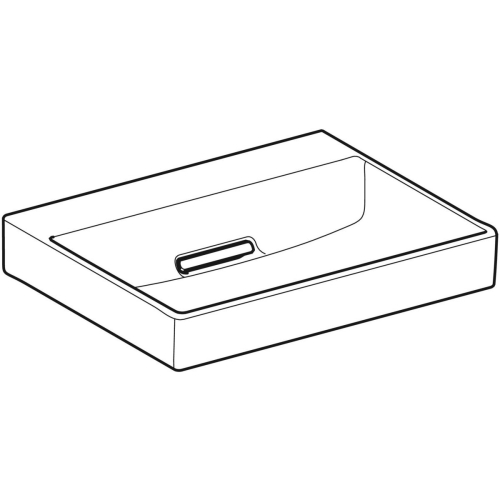 Geberit ONE 60x48 cm KeraTect mosdó csaplyuk nélkül, fehér 505.033.00.1