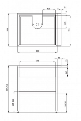 Deante Temisto fiókos fürdőszobai mosdóállvány 66,5x50 cm törölközőtartóval, matt fekete CSD_X60A
