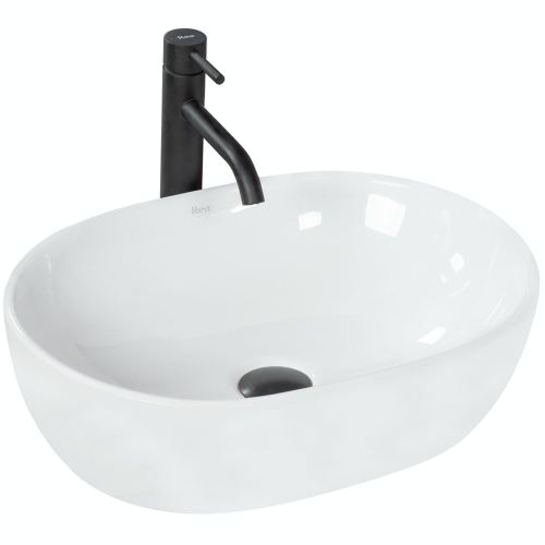Rea Amelia 48x34,5 cm pultra ültethető mosdó, fehér REA-U0416