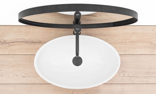 Rea Pamela 53x33 cm pultra ültethető mosdó, fehér REA-U4603