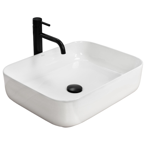 Rea Demi Slim 51x39 cm pultra ültethető mosdó, fehér REA-U1953