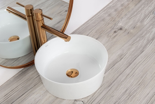Rea Ida 36 cm pultra ültethető mosdó, fehér REA-U7400