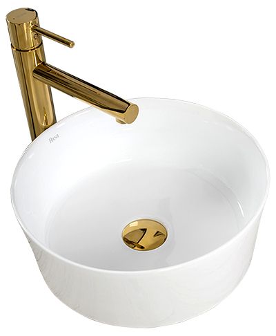 Rea Ida 36 cm pultra ültethető mosdó, fehér REA-U7400