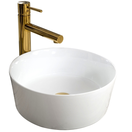 Rea Ida 36 cm pultra ültethető mosdó, fehér REA-U7400