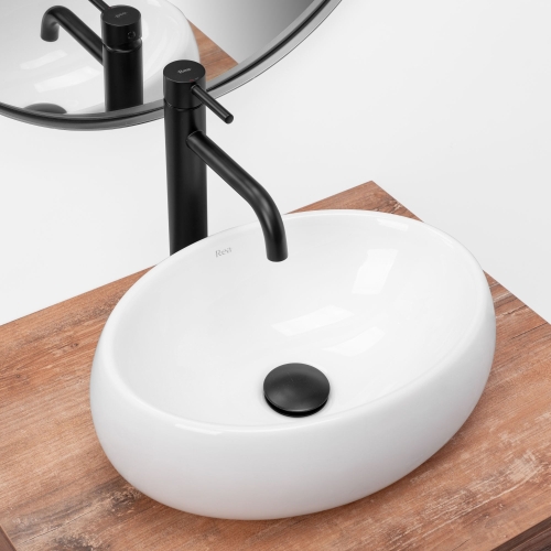 Rea Linda Mini 40x30 cm pultra ültethető mosdó, fehér REA-U8856