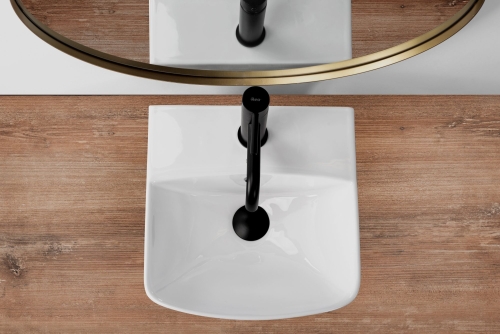 Rea Selma 34x35 cm pultra ültethető mosdó, fehér REA-U9667