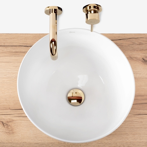 Rea Malena 38,5 cm pultra ültethető mosdó, fehér REA-U3302