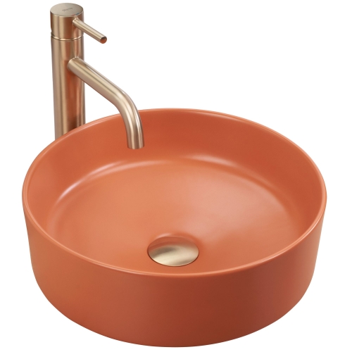 Rea Sami 37 cm pultra ültethető mosdó, matt narancssárga REA-U4566