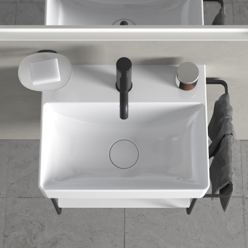 Duravit DuraSquare 45x35 cm bútorral alápépíthető kézmosó 0732450041