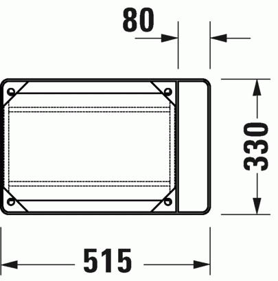 Duravit DuraSquare Fém állvány 073245-ös kézmosóhoz, matt fekete 0031094600