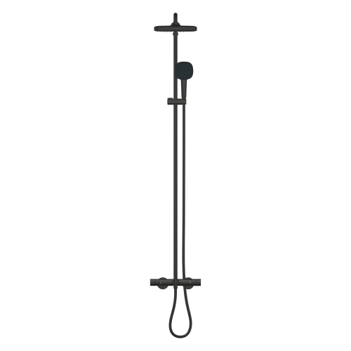 Grohe Vitalio Comfort 250 termosztátos zuhanyrendszer kádtöltővel, matt fekete 269842431