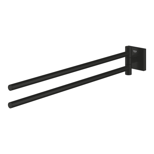 Grohe Start Cube két ágú törölközőtartó, matt fekete 409762430