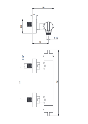 Deante termosztátos zuhany csaptelep, arany BCH_Z4BT