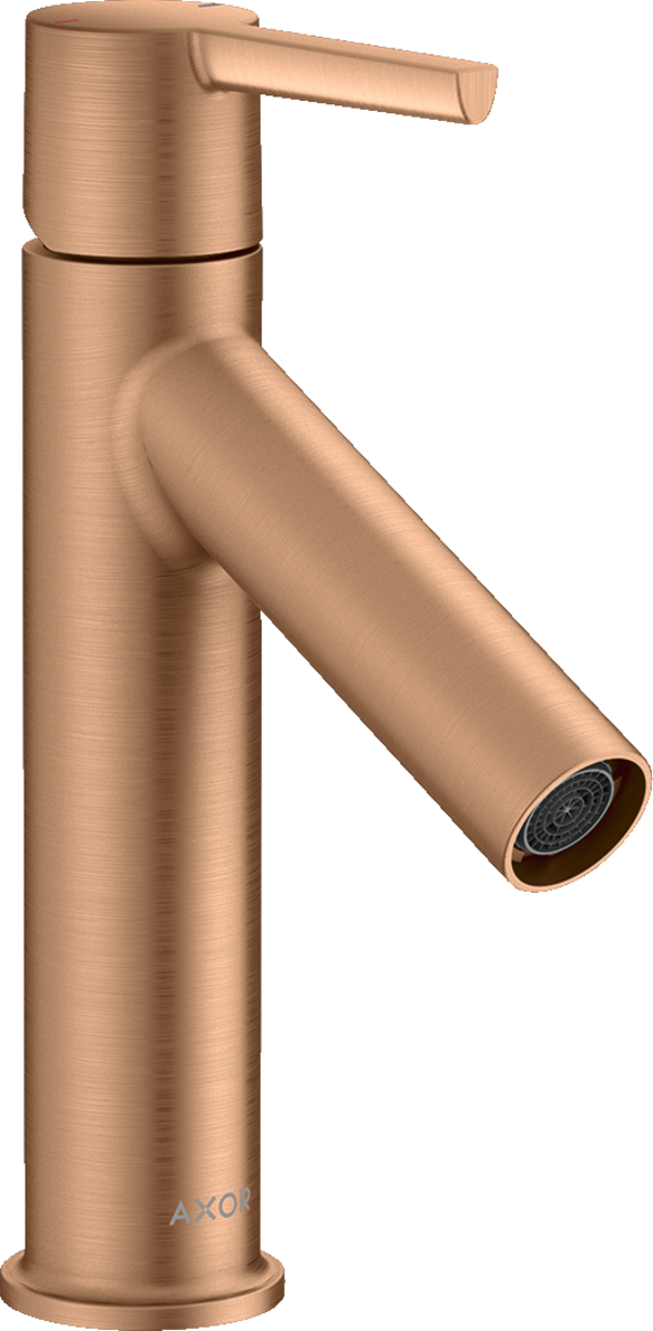 Hansgrohe AXOR Starck egykaros mosdócsaptelep, lefolyógarnitúra nélkül, szálcsiszolt bronz 10003140