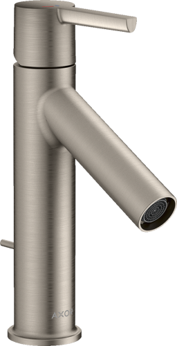 Hansgrohe AXOR Starck egykaros mosdócsaptelep 100 automata leeresztővel CoolStart, rozsdamentes acél hatású 10007800