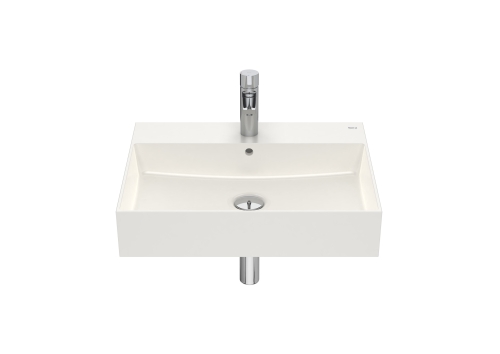 Roca Inspira SQUARE FINECERAMIC 60x49 cm mosdó, beige A32752C650