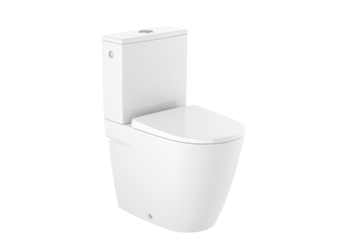 Roca Ona rimless monoblokkos wc csésze, fehér Supraglaze A342688S00