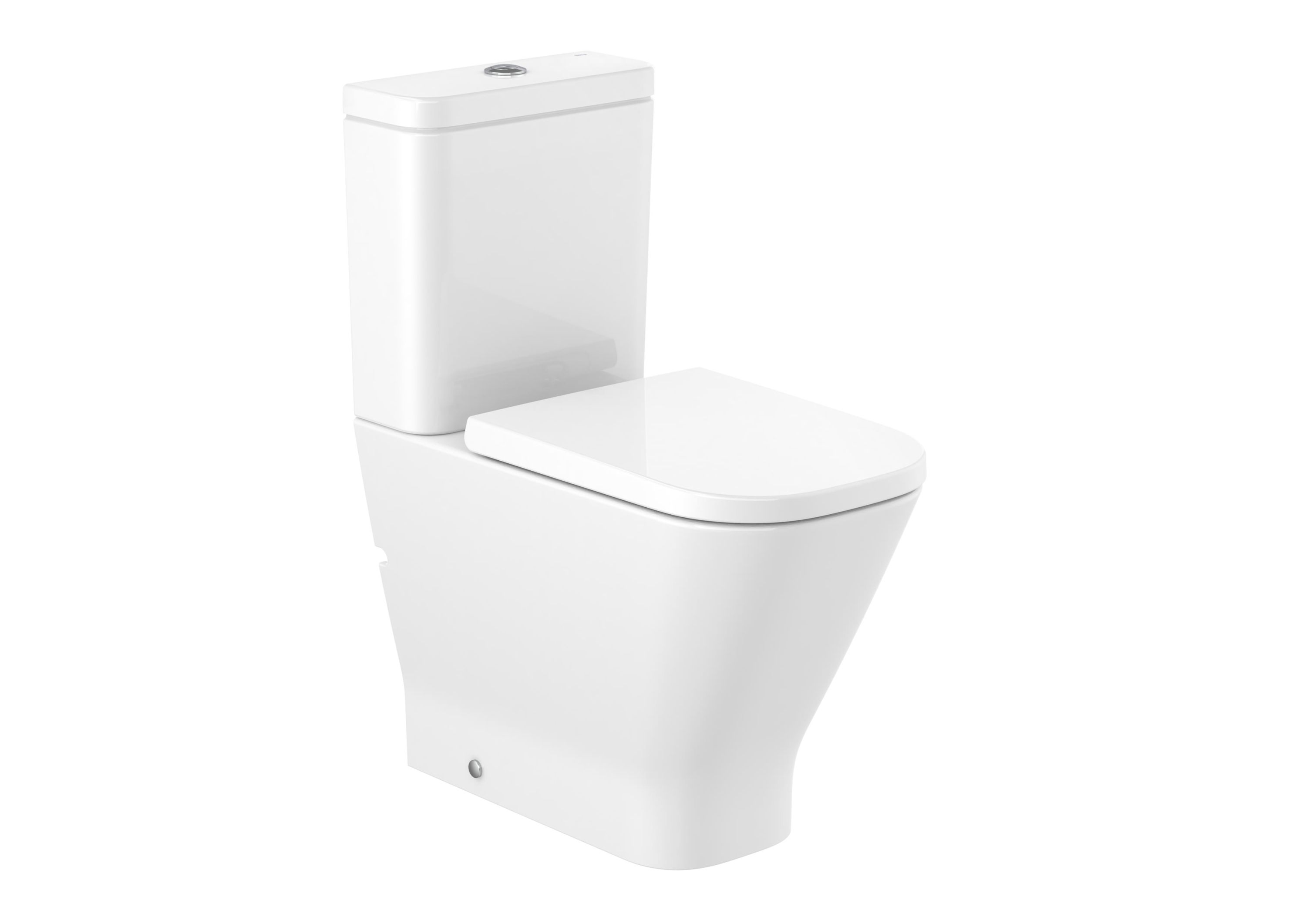 Roca The Gap Square rimless monoblokkos wc csésze, fehér A3421AC000