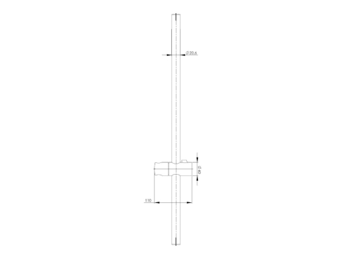 Roca Stella L20 zuhanytartó rúd 90 cm, króm A5B0305C00