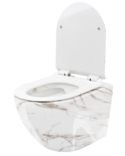 Rea Carlos Lava perem nélküli fali wc, kőhatású REA-C0536