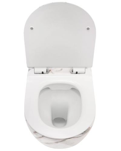Rea Carlos Lava perem nélküli fali wc, kőhatású REA-C0536