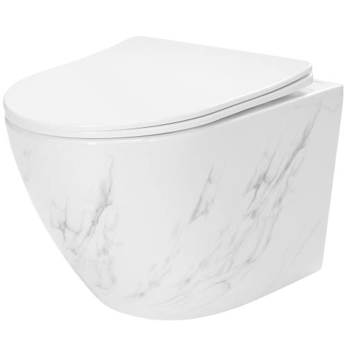 Rea Carlos Marble perem nélküli fali wc, kőhatású REA-C6606