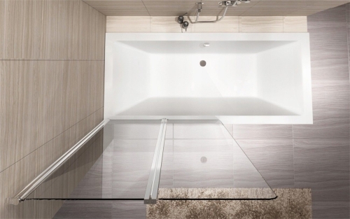 Rea AGAT2 80x140 cm kádparaván, króm REA-W0700