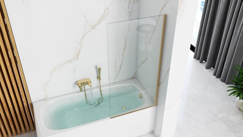 Rea Elegant Fix 80x140 cm kádparaván, arany REA-W5601