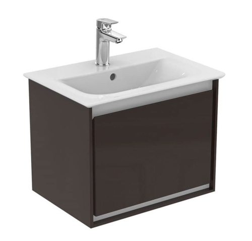 Ideal Standard Connect Air 50 cm fali mosdótartó szekrény 1 fiókkal, matt sötétbarna E0817VY