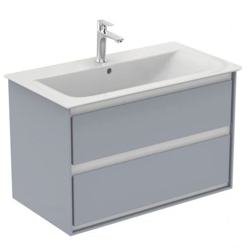 Ideal Standard Connect Air 80 cm fali mosdótartó szekrény 2 fiókkal, világosszürke E0819EQ