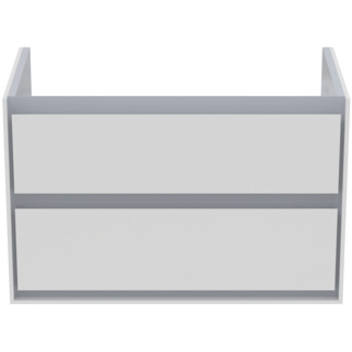 Ideal Standard Connect Air 80 cm fali mosdótartó szekrény 2 fiókkal, fehér/szürke E0819KN