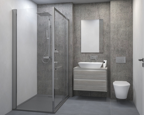 Ideal Standard Connect Air 80 cm fali mosdótartó szekrény 2 fiókkal, világosszürke fa E0819PS