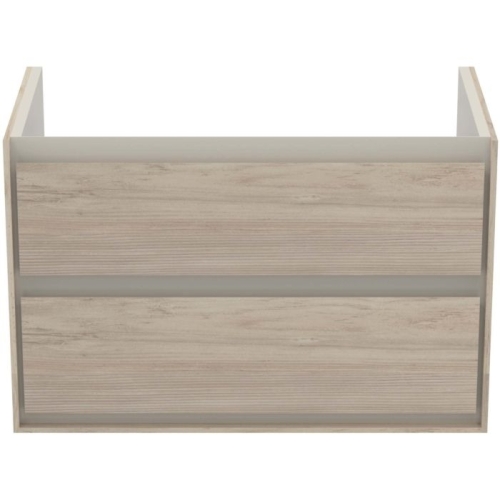 Ideal Standard Connect Air 80 cm fali mosdótartó szekrény 2 fiókkal, világosbarna E0819UK
