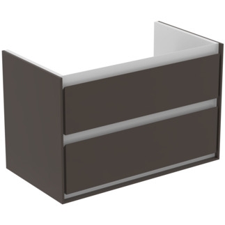 Ideal Standard Connect Air 80 cm fali mosdótartó szekrény 2 fiókkal, matt sötétbarna E0819VY
