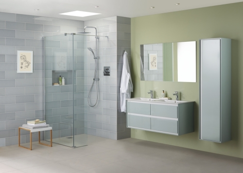 Ideal Standard Connect Air 120 cm fali mosdótartó szekrény 4 fiókkal, világosszürke E0822EQ