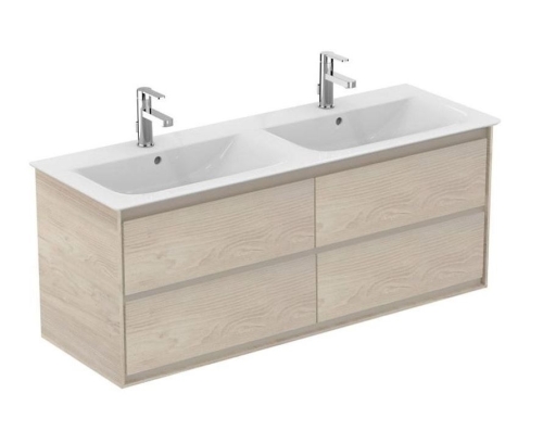 Ideal Standard Connect Air 120 cm fali mosdótartó szekrény 4 fiókkal, világosbarna fa E0822UK