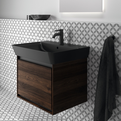 Ideal Standard Connect Air Cube 53 cm fali mosdótartó szekrény 1 fiókkal, dió R0472NE